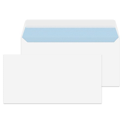 DL Envelopes White 100gsm Peel and Seal 100mm x 220mm
