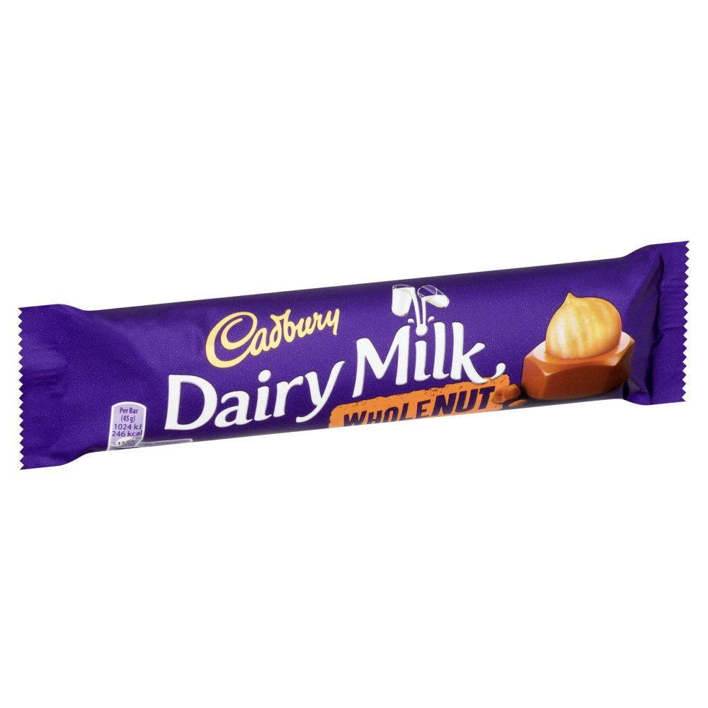 Cadbury Dairy Milk Wholenut Chocolate Bar, 45g