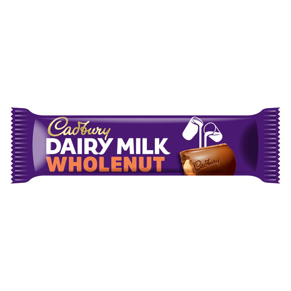 Cadbury Dairy Milk Wholenut Chocolate Bar, 45g