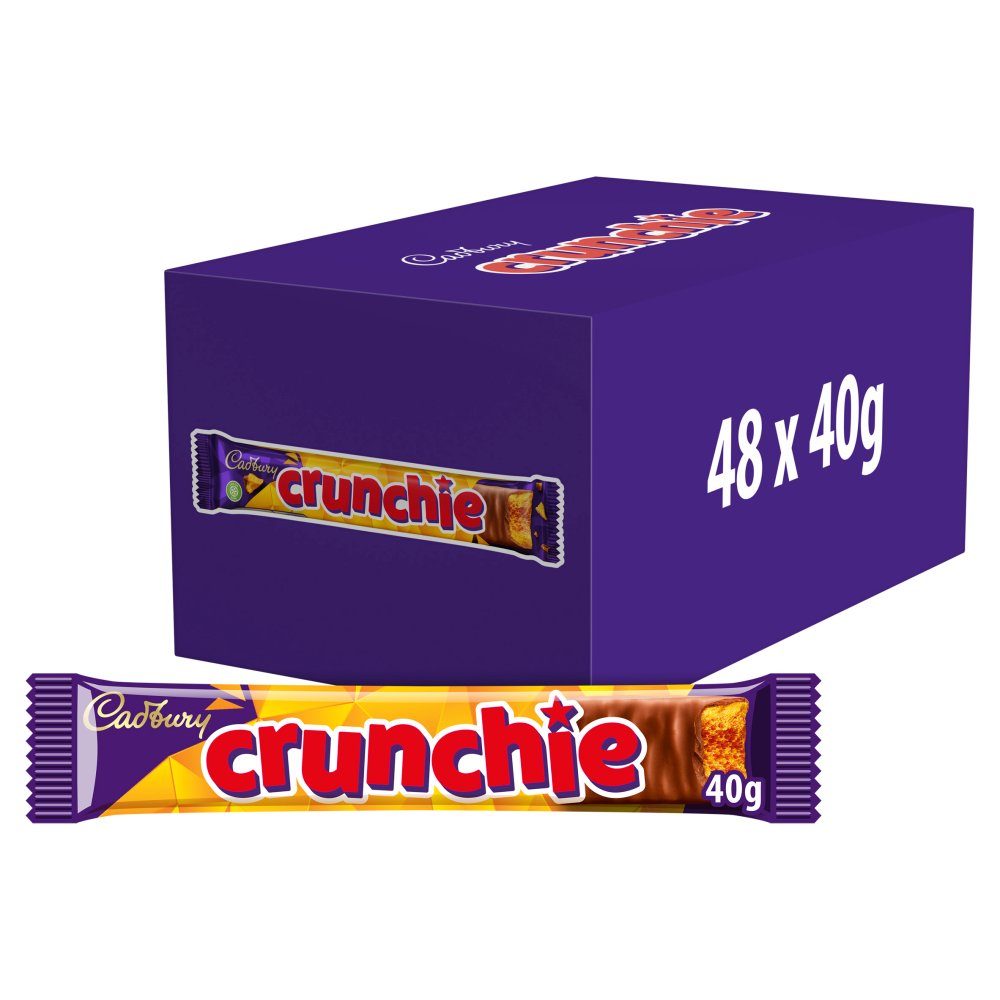 Cadbury Crunchie Chocolate Bar, 40g